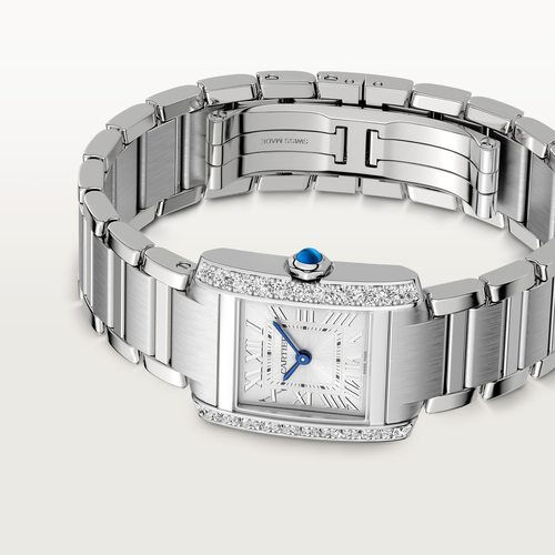 Cartier Tank Francaise Small Quartz 26 X 21 mm Stainless Steel and Diamond Maison Birks